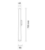 Kinkiet Yabu K1 - Czarny 4426 Antigo