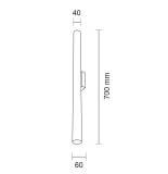 Kinkiet Yabu K1 - Czarny IP44 8075 Antigo