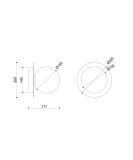 Kinkiet Borra A Złoty BRA120S0 Ummo