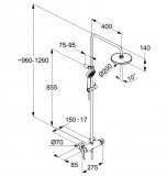 Kolumna Prysznicowa Logo Neo Chrom 6808505-00 Kludi