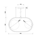 Lampa Wisząca Koban A Czarny KOA222PS0 Ummo
