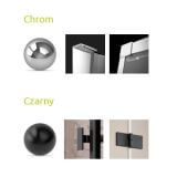 Ścianka Prysznicowa Nes KDJ/KDS I S1 90 Chrom/Czarny 10039090-01-01 Radaway