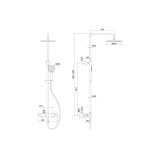 mini: Kolumna Prysznicowa Z Baterią Termostatyczną City Chrom S951-340 Cersanit (2)