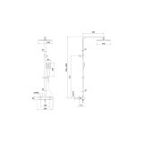 mini: Kolumna Prysznicowa Z Baterią Termostatyczną City Chrom S951-341 Cersanit (2)