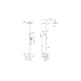 mini: Kolumna Prysznicowa Z Baterią Termostatyczną City Czarny S951-861 Cersanit (2)