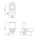 mini: Kompakt WC Z Deską Wolnoopadającą Colour Biały K103-027 Cersanit (4)