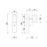 Kinkiet Kop F Czarny KPF122P0 Ummo
