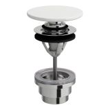 Korek Typu Klik-Klak Z Ceramiczną Osłoną Odpływu Wykonaną Z Saphirkeramik Biały H8981920000001 Laufen