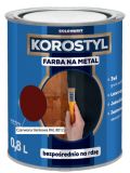 Farba Na Metal 3W1 Korostyl Czerwony Tlenkowy RAL 8012 0,8L Goldmurit