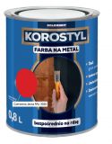 Farba Na Metal 3W1 Korostyl Czerwony RAL 3020 0,8L Goldmurit