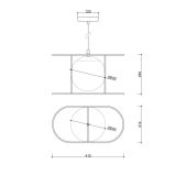 Lampa Wisząca Kuglo B Czarny KUB122B0 Ummo