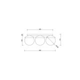 Plafon Kuul B Czerwony KLB34000 Ummo