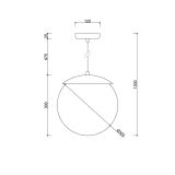 Lampa Wisząca Kuul E Biały KLE111P0 Ummo