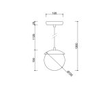 Lampa Wisząca Kuul F Biały KLF111P0 Ummo
