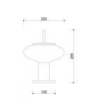 Lampa Stołowa Torni ST Czarny TOS122P1 Ummo