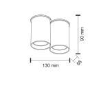 Plafon Arida 2 - Czarny 1112 Antigo