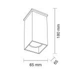 Lampa Sufitowa Toda Czarny 1102 Antigo