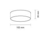 Plafon Tottori IL - Czarny IP44 4000K 8575 Antigo