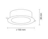 Lampa wpuszczana Tottori Il - Czarna IP44 3000K 8058 Antigo