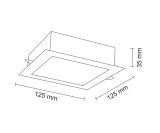 Lampa wpuszczana Tottori IL - Czarna IP44 3000K 8059 Antigo