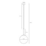 Lampa Wisząca Bosso Grande 40 White 1087XL Aldex