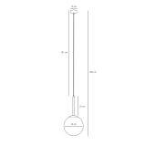 Lampa Wisząca Bosso Medium 30 Black 1087G1 Aldex