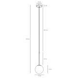 Lampa Wisząca Bosso Mini 14 Black 1087XXS1 Aldex