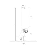 Lampa Wisząca Bot 3 White 1046E Aldex