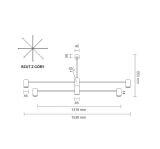 Lampa wisząca Dakata 8 - Czarna 5640 Antigo