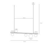 Lampa Wisząca Garda 5 Black 1099F1 Aldex