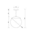 Lampa Wisząca Kuul E Czarny KLE122P0 Ummo