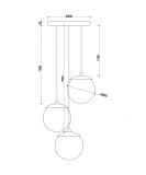 Lampa Wisząca KUUL G3 Biały KLG311P3 Ummo