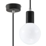 Lampa Wisząca Edison Czarny SL.0152 Sollux