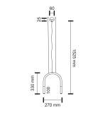 Lampa wisząca Sukomo - Czarna 7858 Antigo