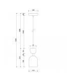 Lampa Wisząca Supuru Czarny SUA122P0 Ummo