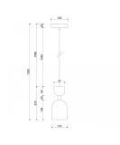 Lampa Wisząca Supuru Czarno-Złoty SUA132P0 Ummo