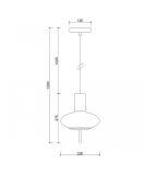 Lampa Wisząca Torni A Biały TOA111P0 Ummo
