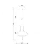 Lampa Wisząca Torni A Czarny TOA122P0 Ummo