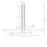 Lampa Wisząca Tubo 6 Brass 1072K40 Aldex