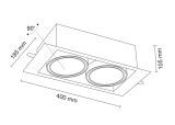 Lampa wpuszczana Muko 2 - Czarna 3313 Antigo