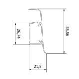 Listwa Przypodłogowa PCV Esquero Duo 658 Dąb Bursztynowy 55x22x2500 mm Vox