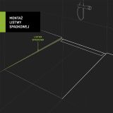 Listwa Spadkowa Do Odpływu Liniowego 120cm Prawa Inox COT 220P Laveo