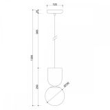 Lampa Wisząca Luoti Biały LUA111P0 Ummo
