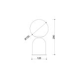Lampa Stołowa Luoti ST Czarny LUS122P1 Ummo