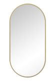 Lustro Owalne Virgo 50x100 Gold LED Emporia