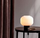 Lampa Stołowa Szklana Milford Czarna 48965001 Nordlux