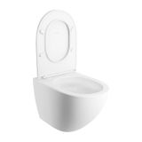 Miska Toaletowa Wisząca Silent Power Z Deską Wolnoopadającą 54x37cm Ottawa Comfort Biały Mat OTTAWACSPMWBM Omnires