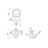 mini: Miska WC CleanOn Colour Biały K103-024 Cersanit (4)