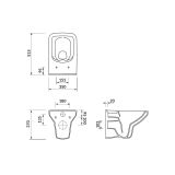 mini: Miska WC CleanOn Como Biały K32-020 Cersanit (3)