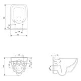 mini: Miska WC CleanOn Crea Biały K114-016 Cersanit (4)